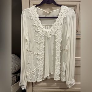 Floral embroidered blouse by POL Size M
